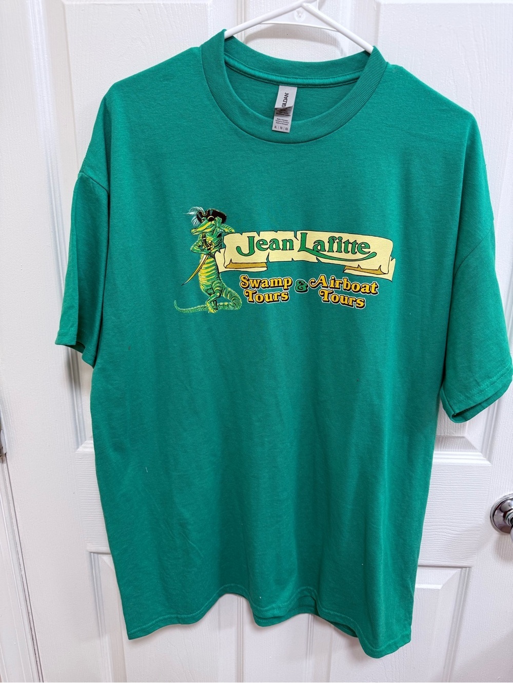 NWT Jean Lafitte Swamp & Airboat Tours Graphic Tee in Green, Size XL
